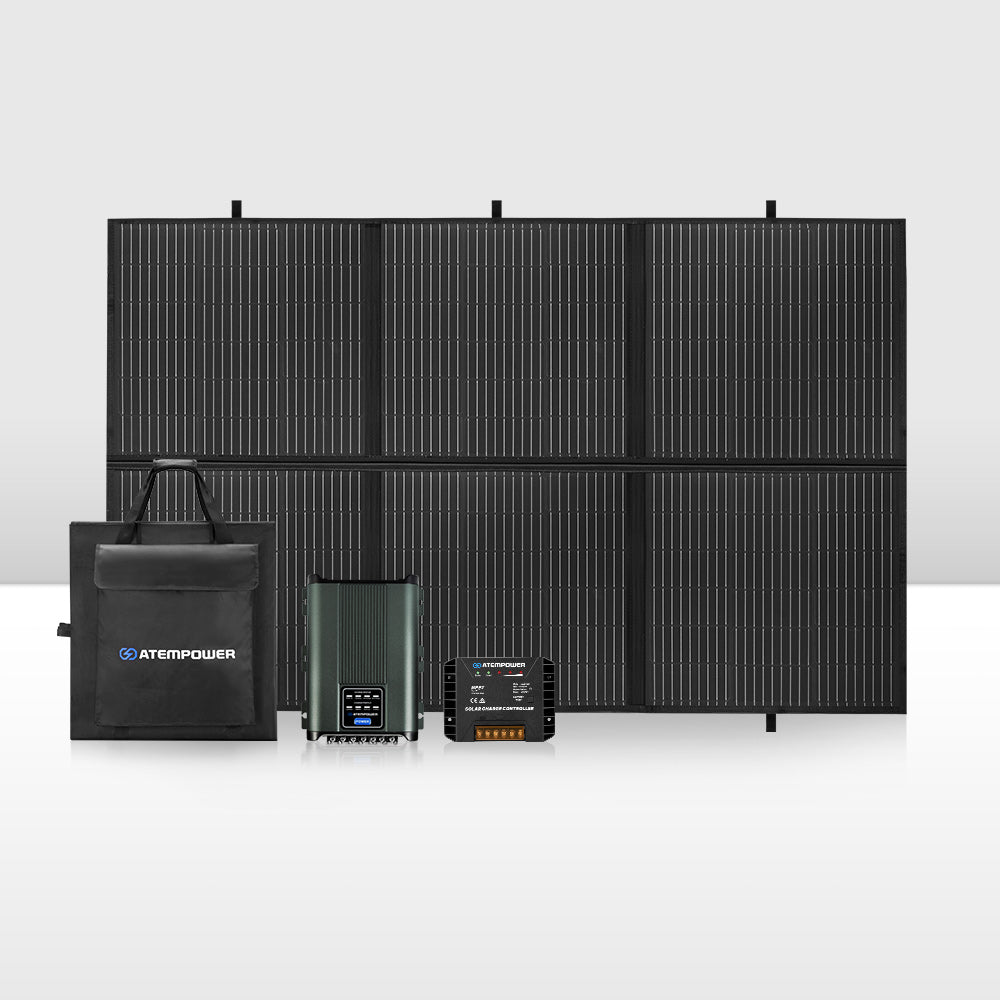 12V 300W Folding Solar Panel Blanket + DC to DC Battery Charger