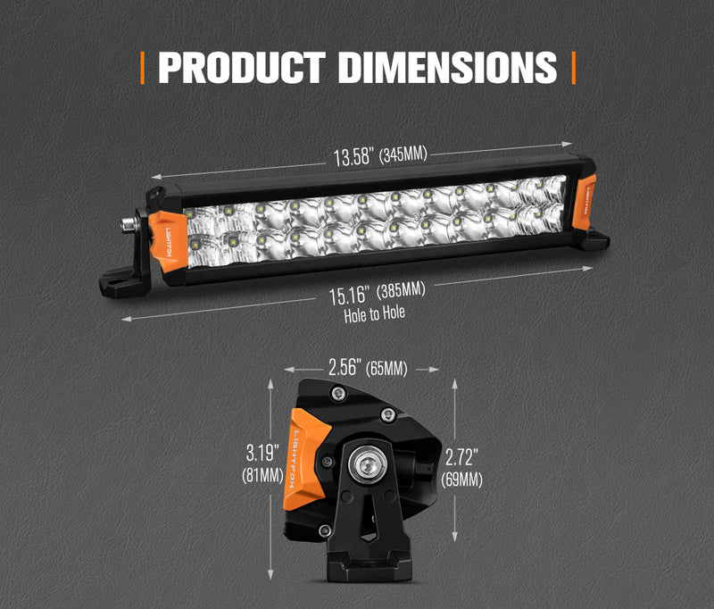Rigel Series 12inch Osram LED Light Bar 1Lux @ 338m 5,431 Lumens