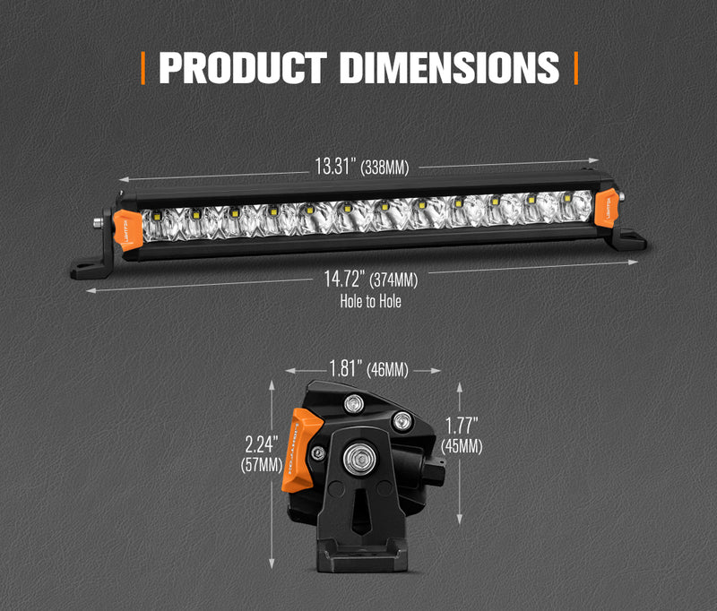 Vega Series 14inch Osram LED Light Bar 1Lux @ 265m 4,735 Lumens