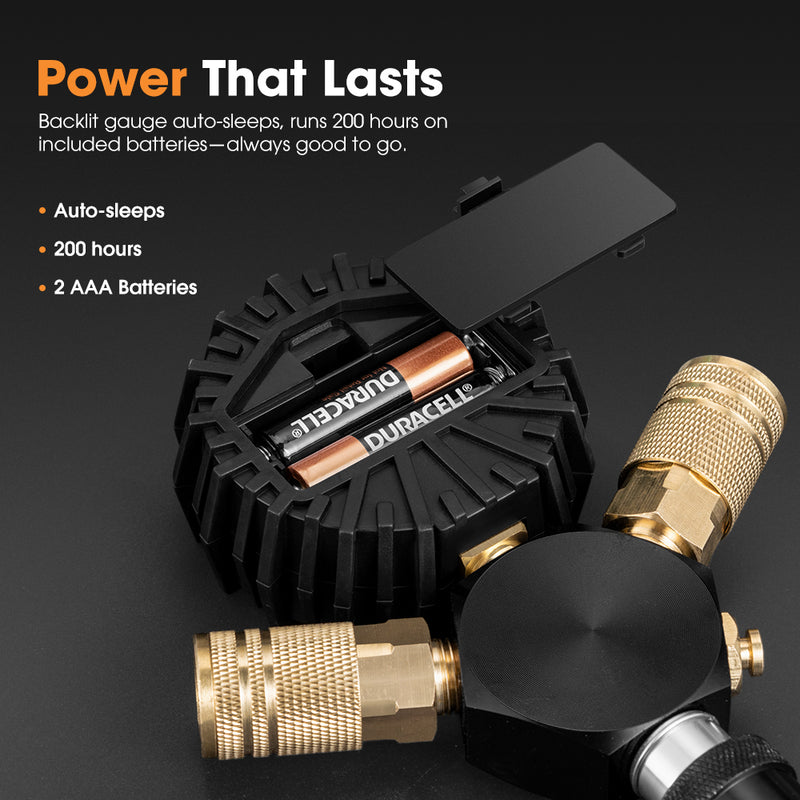 San Hima 2-Way Digital Tyre Inflator Car Air Compressor 250 PSI Tire Gauge Hose