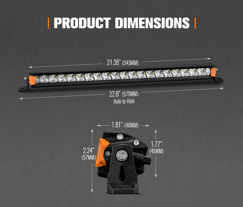 Vega Series 20inch Osram LED Light Bar 1Lux @ 341m  7,551 Lumens