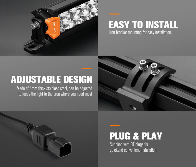 Rigel Series 20inch Osram LED Light Bar 1Lux @ 416m 9,001 Lumens