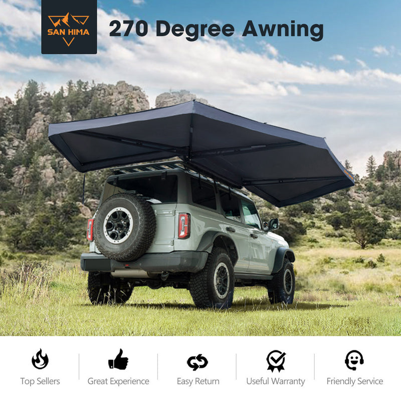 San Hima 270 Degree Free-Standing Awning-Driver Side 600D Oxford UPF50+
