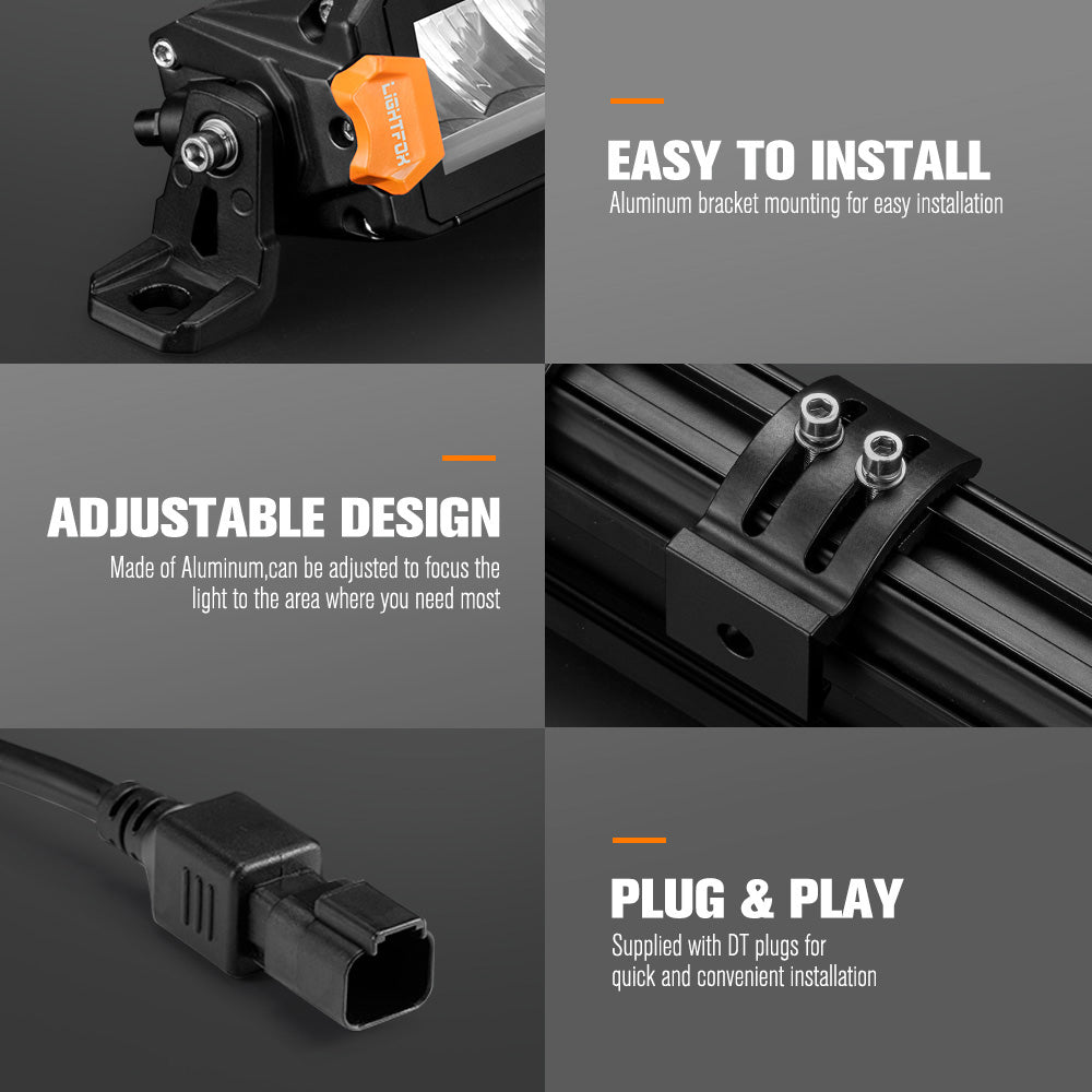 Lightfox 32" Vertex Series LED Light Bar DRL Combo Beam Driving Lamp Offroad 4WD