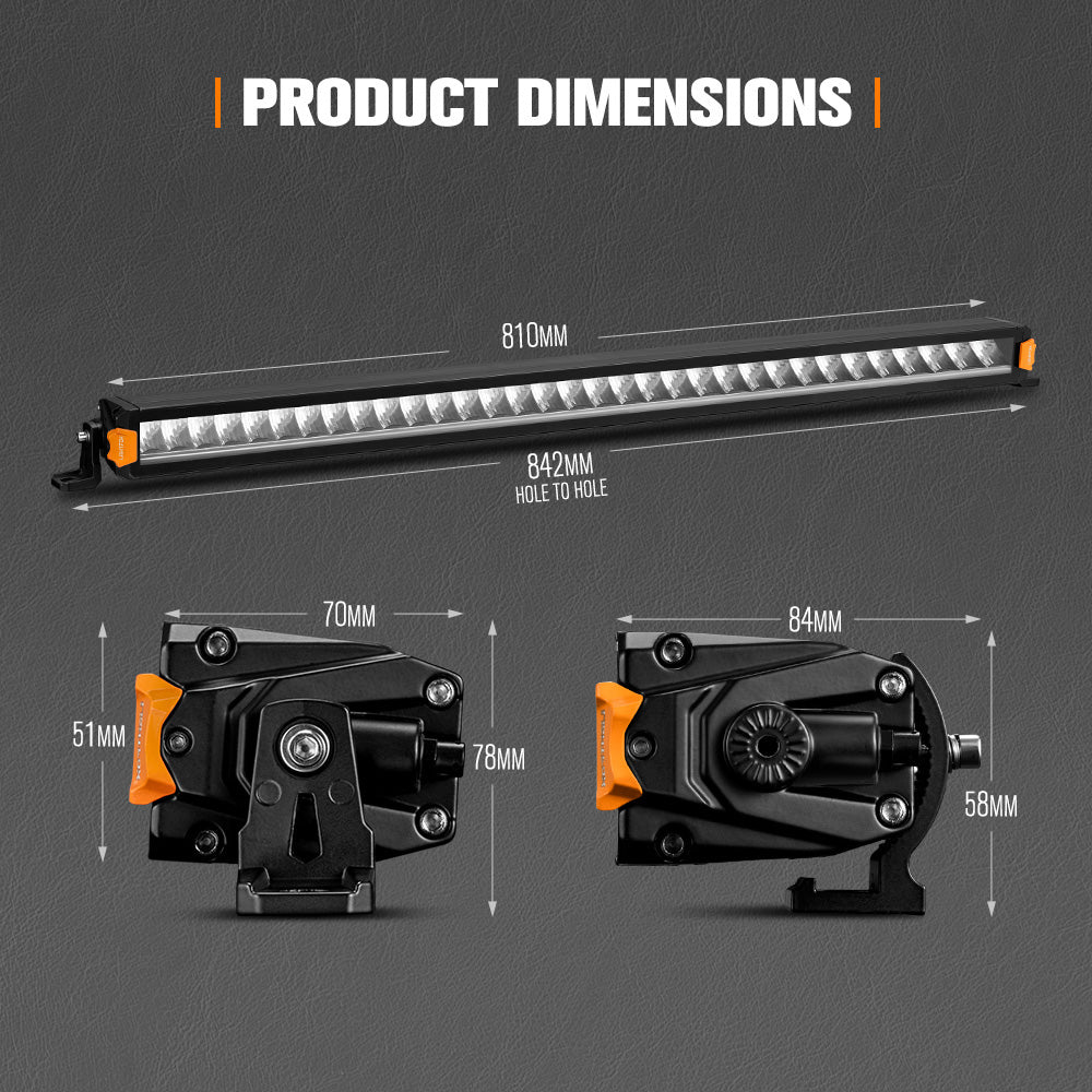 Led Light Bar R32 Lightfox Vertex Series 32inch LED Light Bar With DRL 1Lux@429m IP68 13