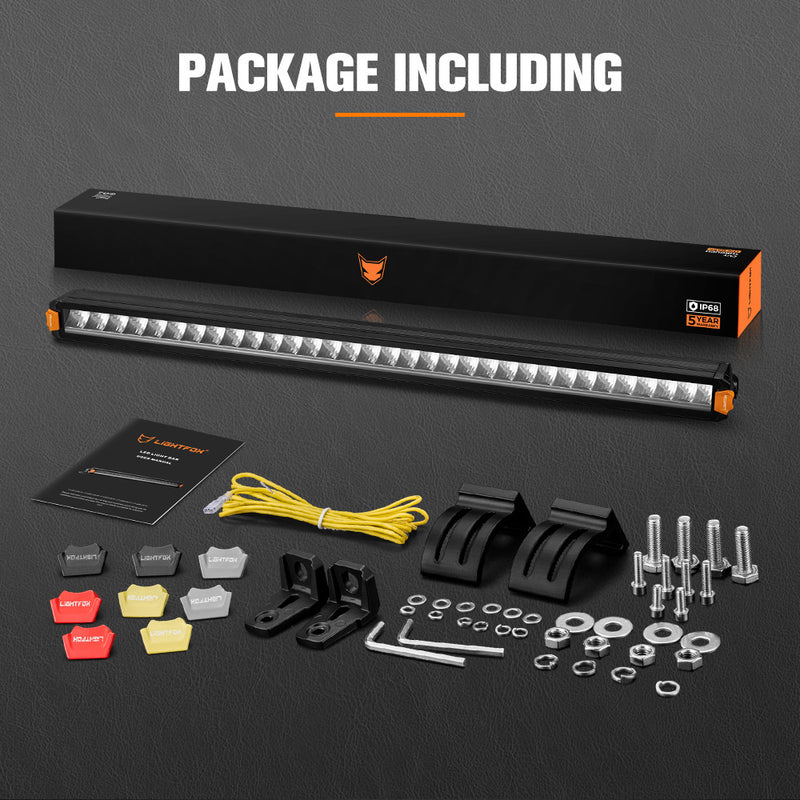 Lightfox Vertex Series 32inch LED Light Bar With DRL 1Lux@429m IP68 13,702 LM