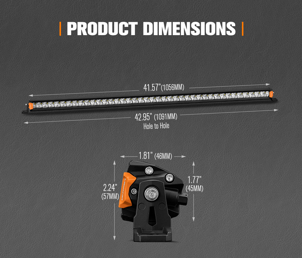Vega Series 40inch Osram LED Light Bar 1Lux @ 611m 25,160 Lumens