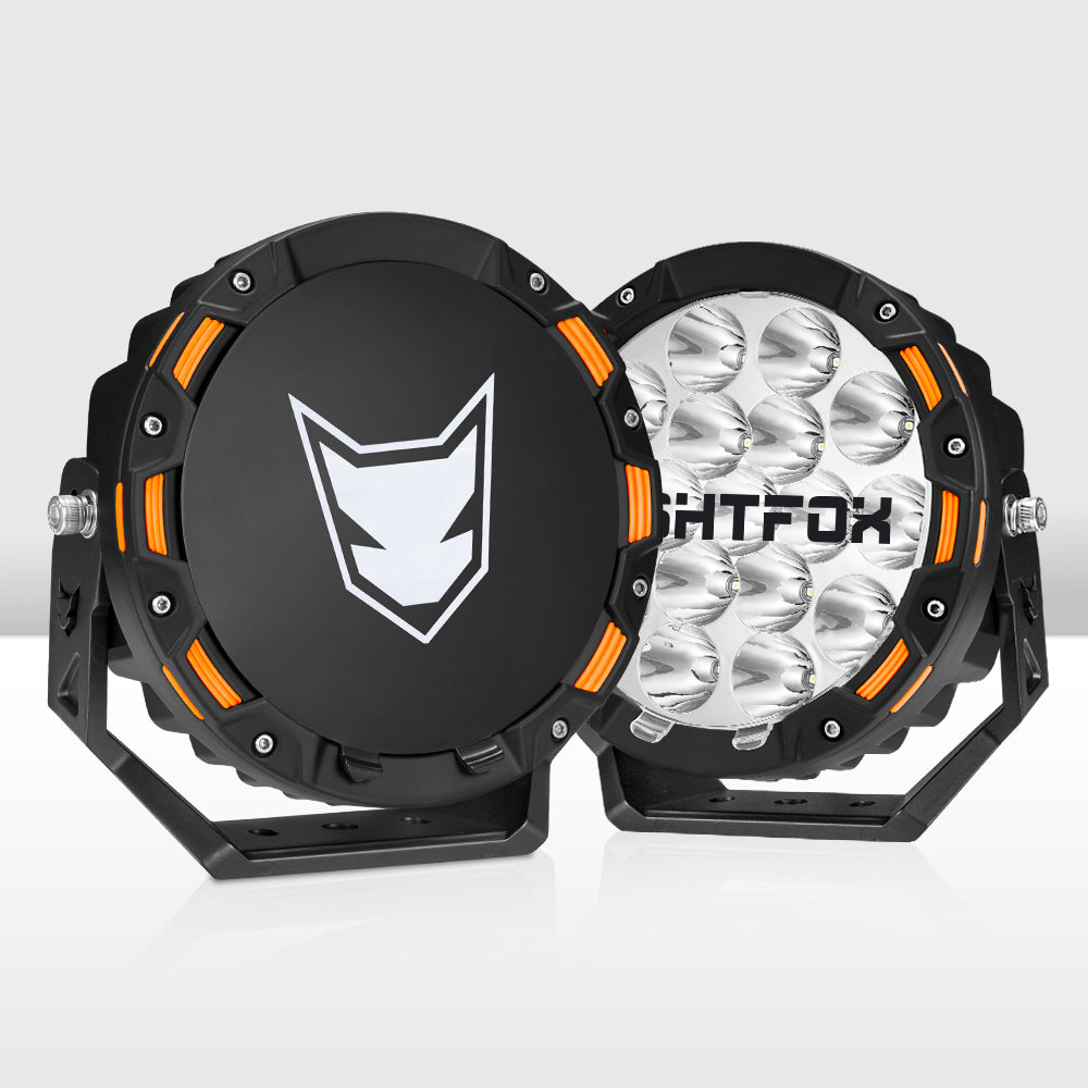 LIGHTFOX 7inch OSRAM LED Driving Spot Lights 1Lux@816m(Pair) 12,603Lumens