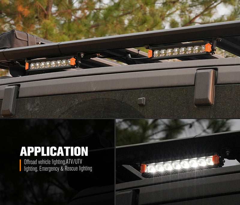 Vega Series Pair 8inch Osram LED Light Bar 1Lux @349m 6,204 Lumens