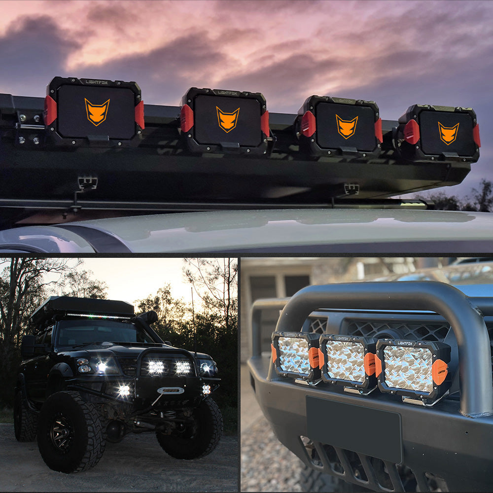 LIGHTFOX Pegasus Series 9inch Osram LED Driving Lights 1 Lux @ 820m 13,560 lumens