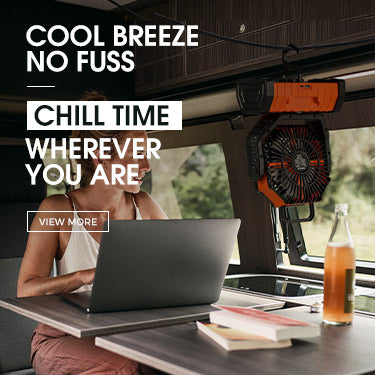 Camping Fan Mobile Banner