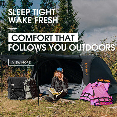 Camping Sleeping Mobile Banner