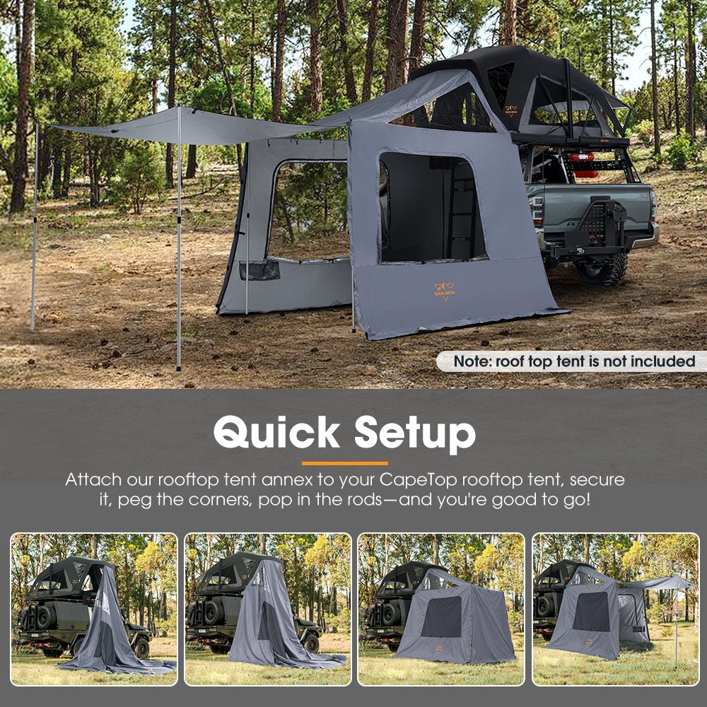 San Hima 5-man Annex ONLY For CapeTop Rooftop Tent Outdoor Camping Extension 4WD