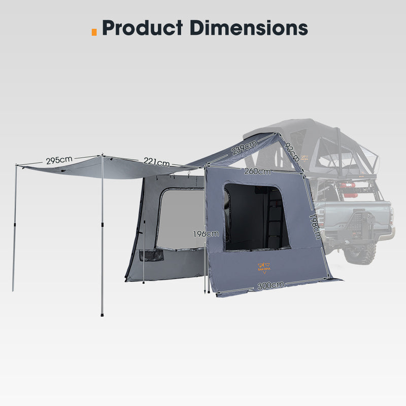 San Hima 5-man Annex ONLY For CapeTop Rooftop Tent Outdoor Camping Extension 4WD