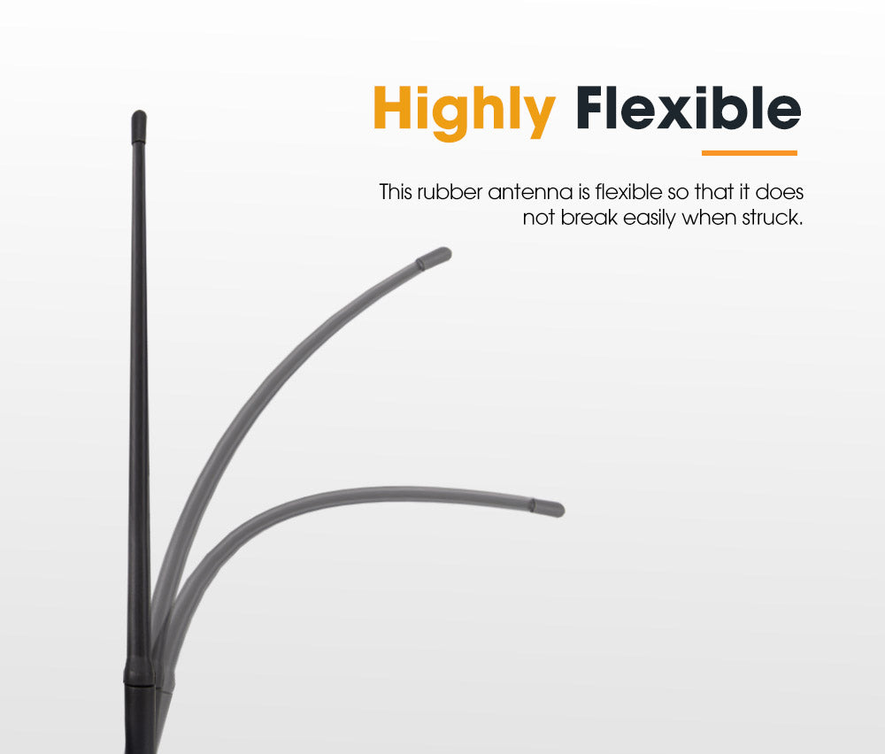 San Hima UHF Radio Antenna AM/FM Black Rubber Duck  Suits Car 4X4 Truck Caravan