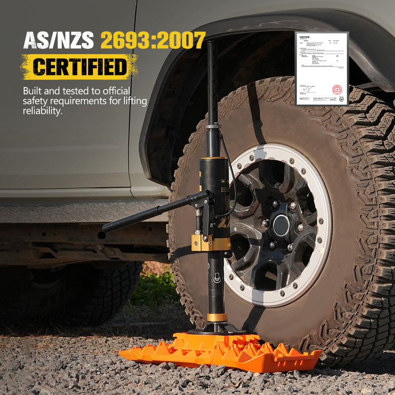 Bunker Indust 8.8-Tonne Hydraulic Lift Recovery Jack + 10X RV Levelling Blocks