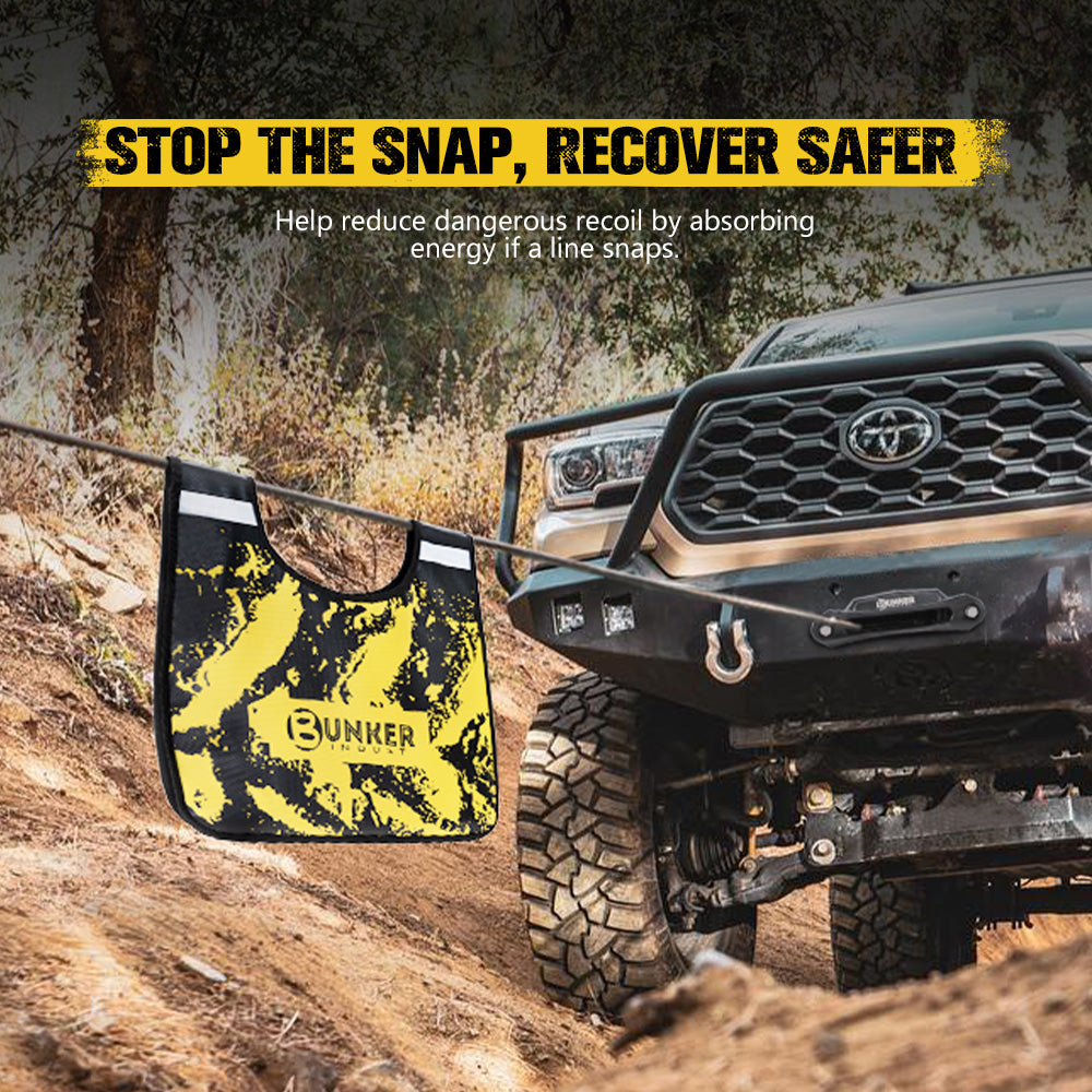 Bunker Indust Winch Cable Damper Recovery Safety Blanket With Storage Pocket 4x4