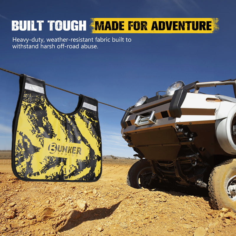 Bunker Indust Winch Cable Damper Recovery Safety Blanket With Storage Pocket 4x4