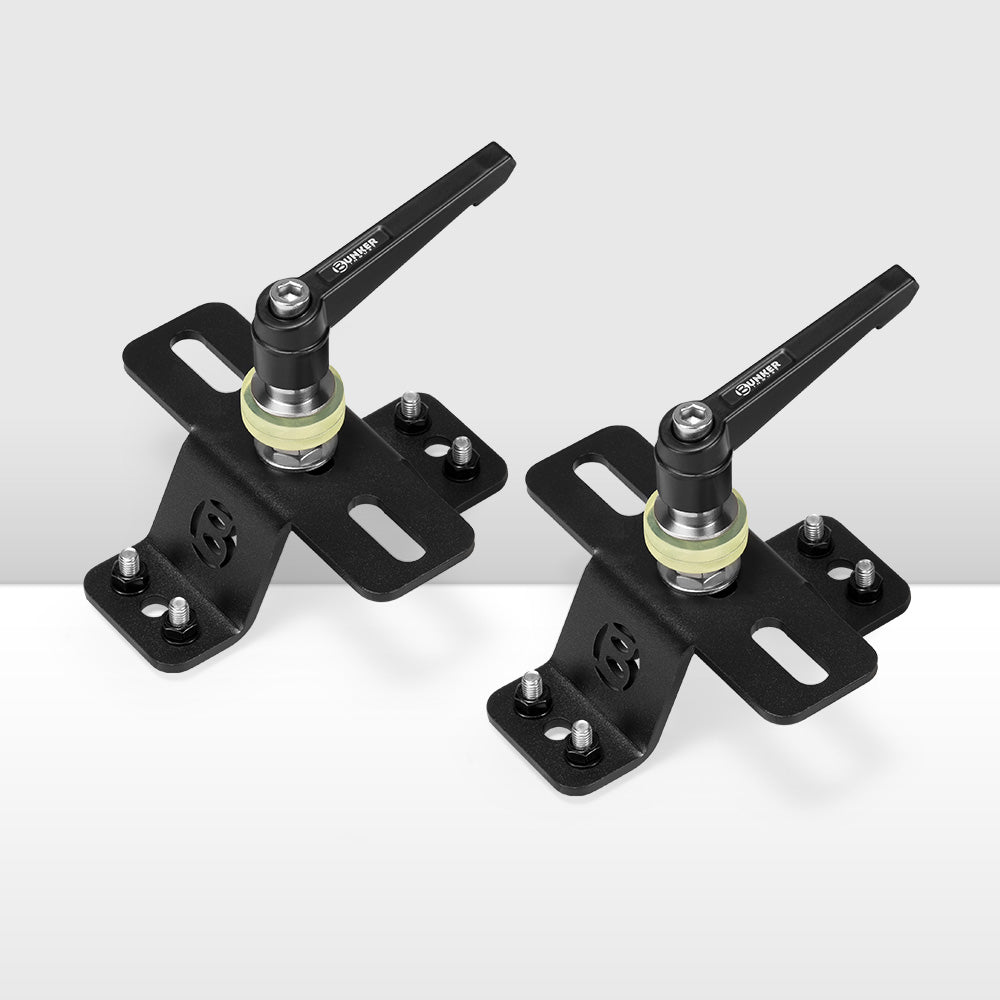 Bunker Indust High Lift Farm Jack Mount Brackets M8/M6 Slots For Roof Rack