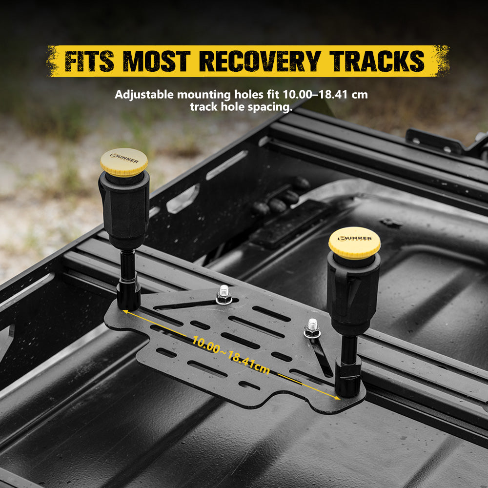 Bunker Indust Recovery Track Board Mount Brackets Lockable For Rooftop Platform