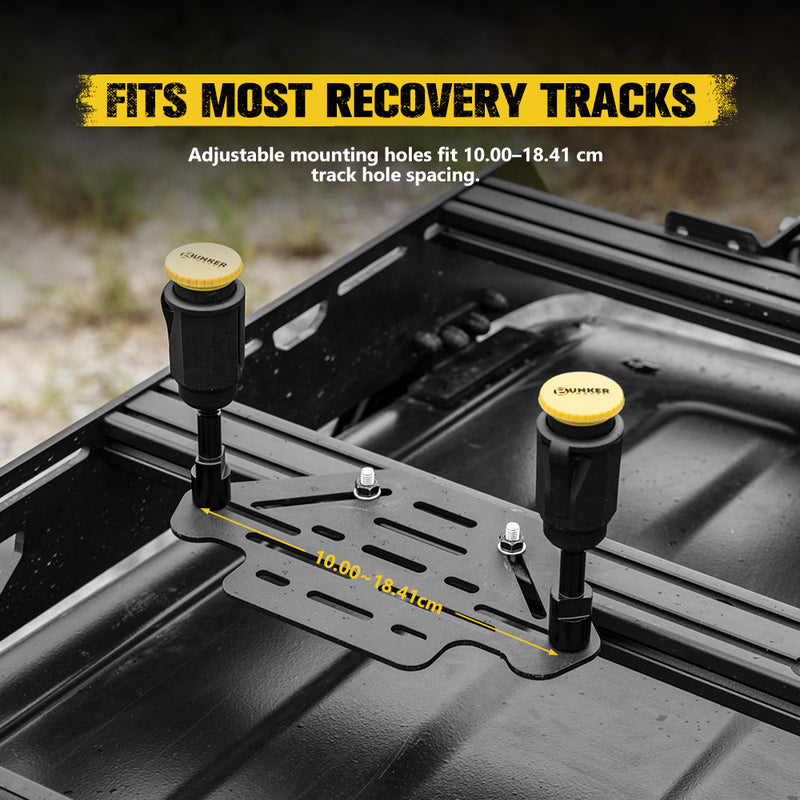 Bunker Indust Recovery Track Board Mount Brackets Lockable For Rooftop Platform