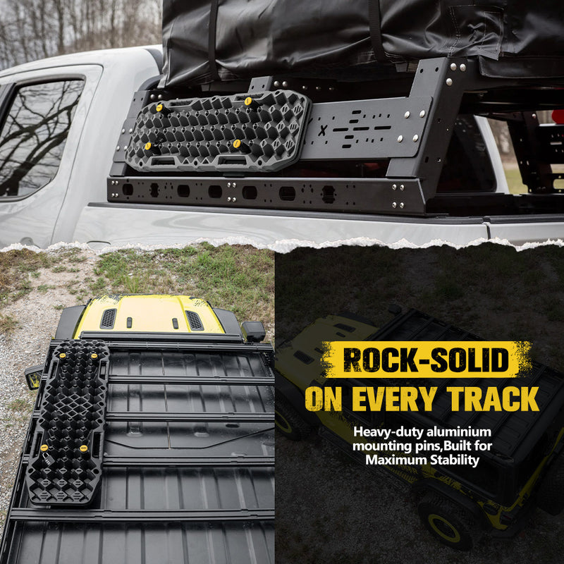 Bunker Indust Recovery Track Board Mount Brackets Lockable For Rooftop Platform