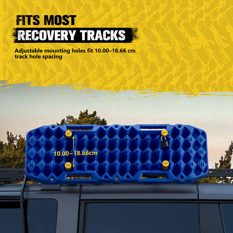 Bunker Indust Recovery Tracks Board Blue + Square Shovel + Side Mounting Kit