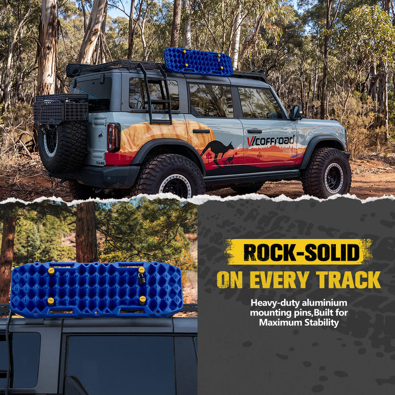 Bunker Indust Recovery Tracks Board Blue + Square Shovel + Side Mounting Kit
