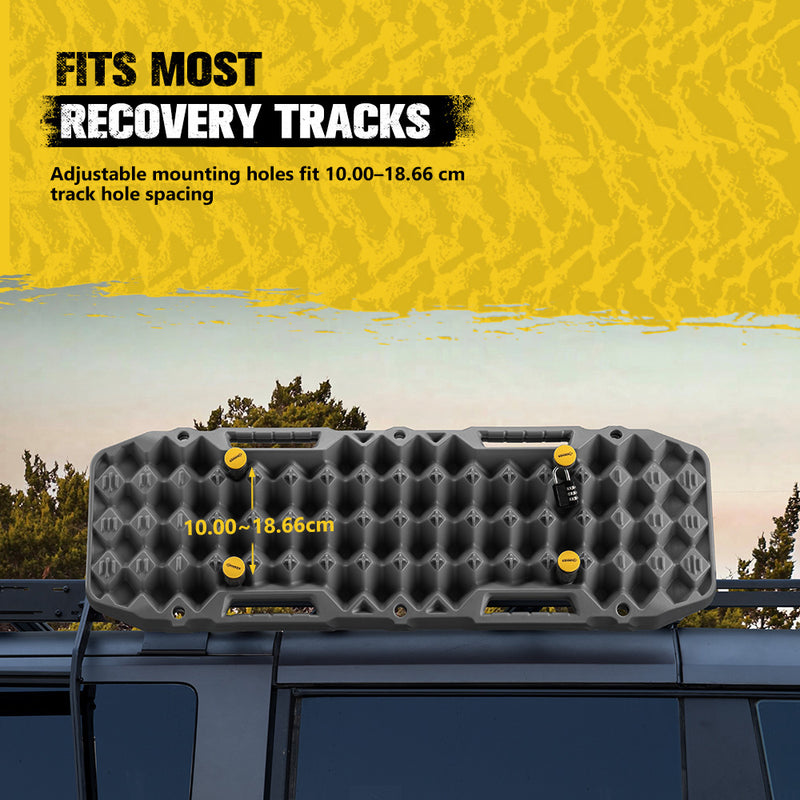 Bunker Indust Recovery Tracks Board Grey + Square Shovel + Side Mounting Kit