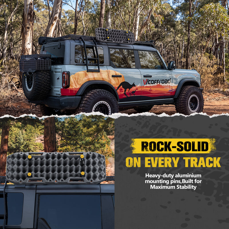 Bunker Indust Recovery Tracks Board Grey + Square Shovel + Side Mounting Kit