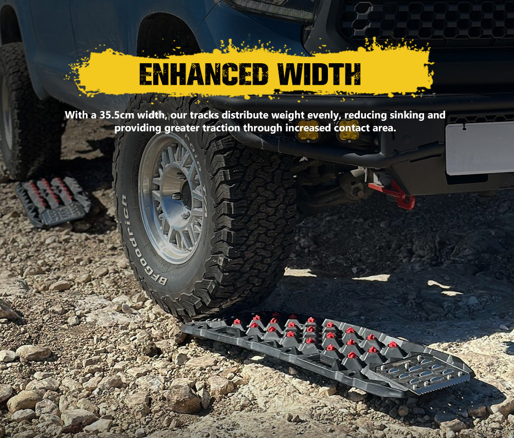 Bunker Indust Pair Recovery Tracks 25T With Steel Traction Plate Snow Mud Sand