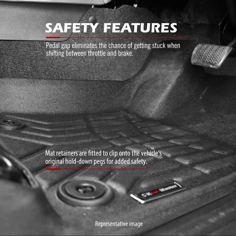 Kiwi Master 3D TPE Car Floor Mats Liner For Ford Everest 2022+