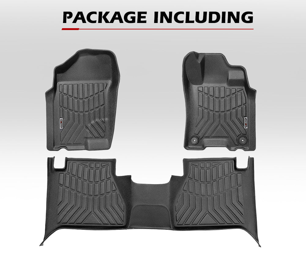 KIWI MASTER 3D TPE Car Floor Mats Liner fit for Nissan Navara 2015~ON NP300 D23