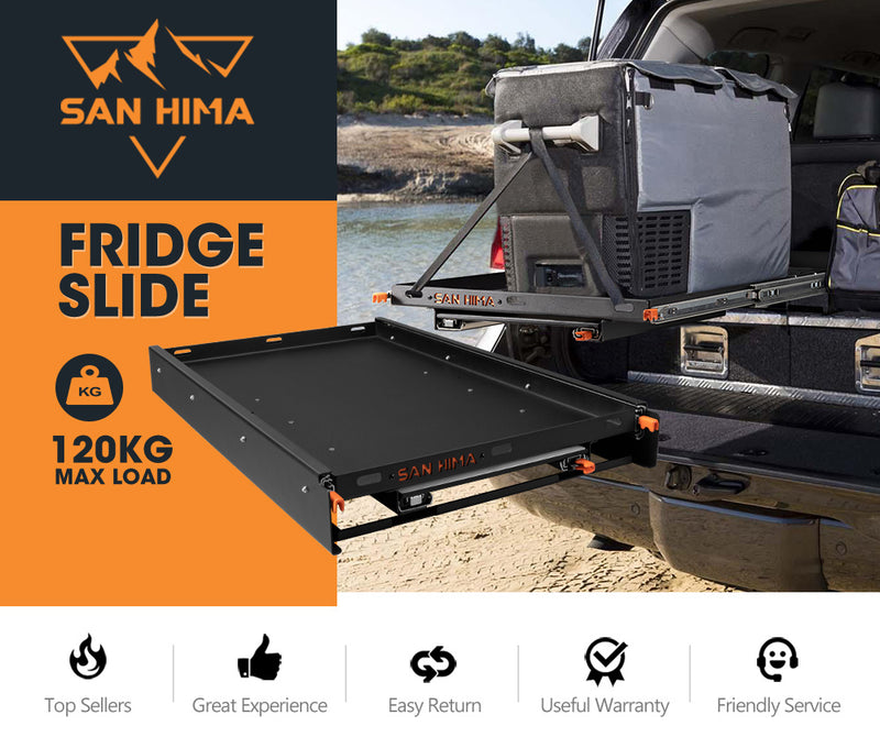 San Hima 95L Fridge Slide With Extendable Table Cutting Board 120KG Caravan Part