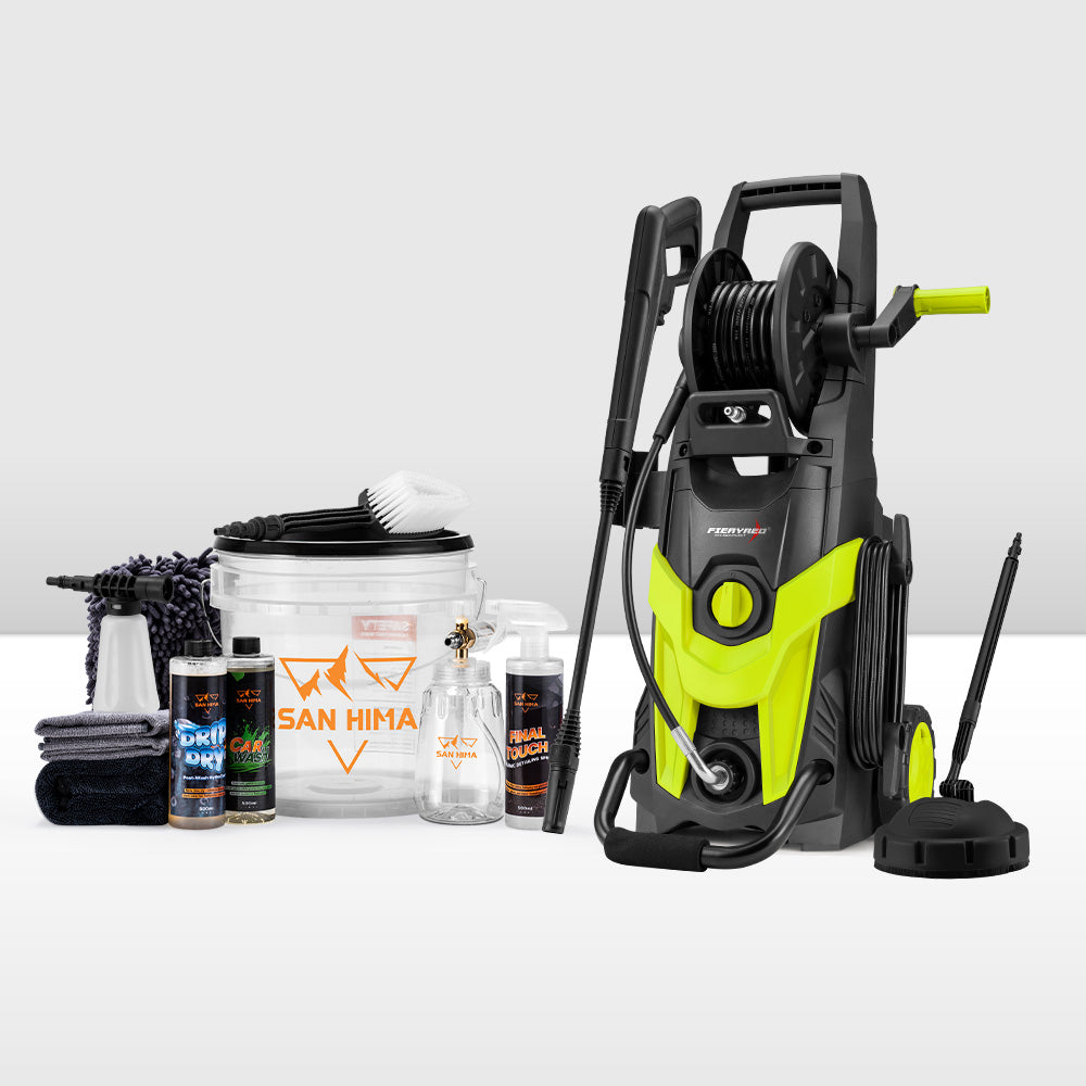 2700W Peak High Pressure Washer Cleaner Green 4200PSI + 10PCS Car Cleaning Kit