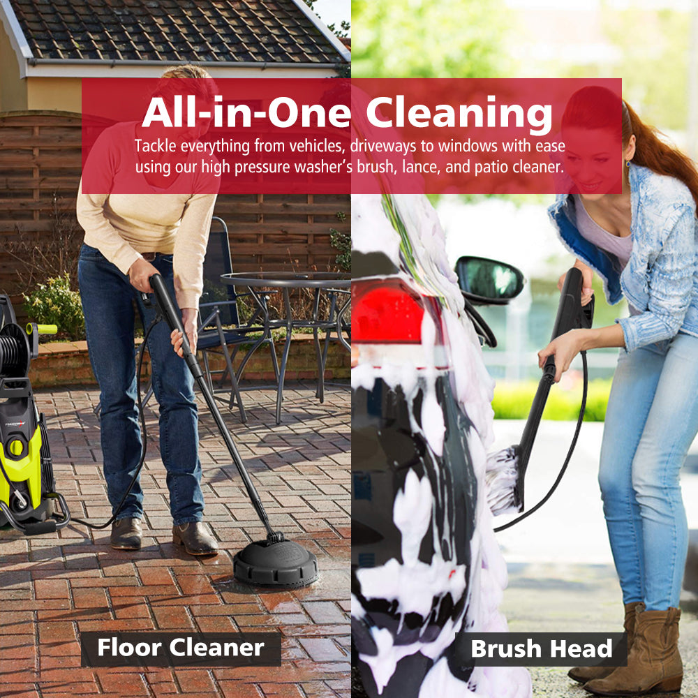 2700W Peak High Pressure Washer Cleaner Green 4200PSI + 18PCS Car Cleaning Kit