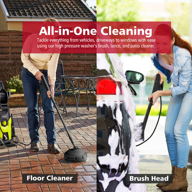 2700W Peak High Pressure Washer Cleaner Green 4200PSI + 18PCS Car Cleaning Kit