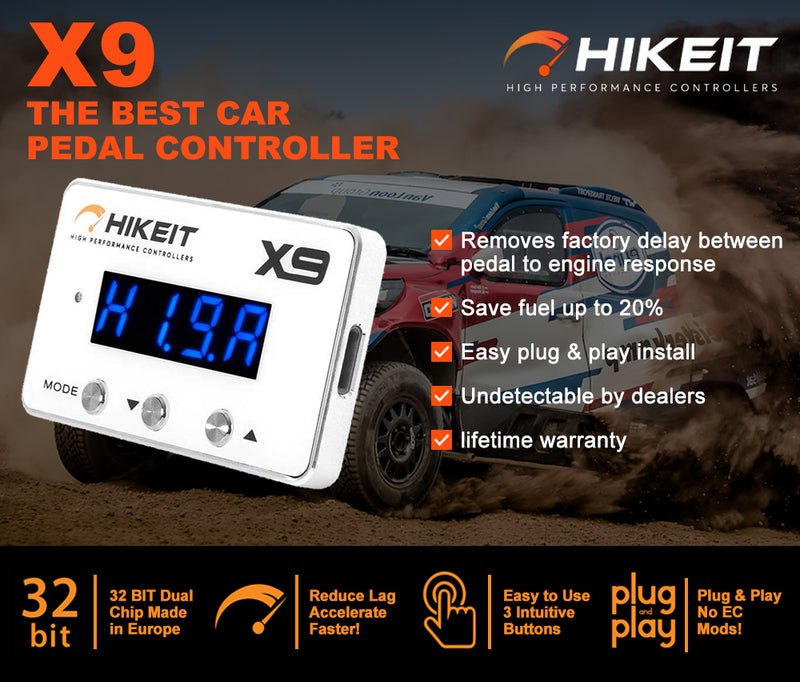 HIKEIT-X9 Electronic Throttle Controller fit Jeep Wrangler JL 2018-ON