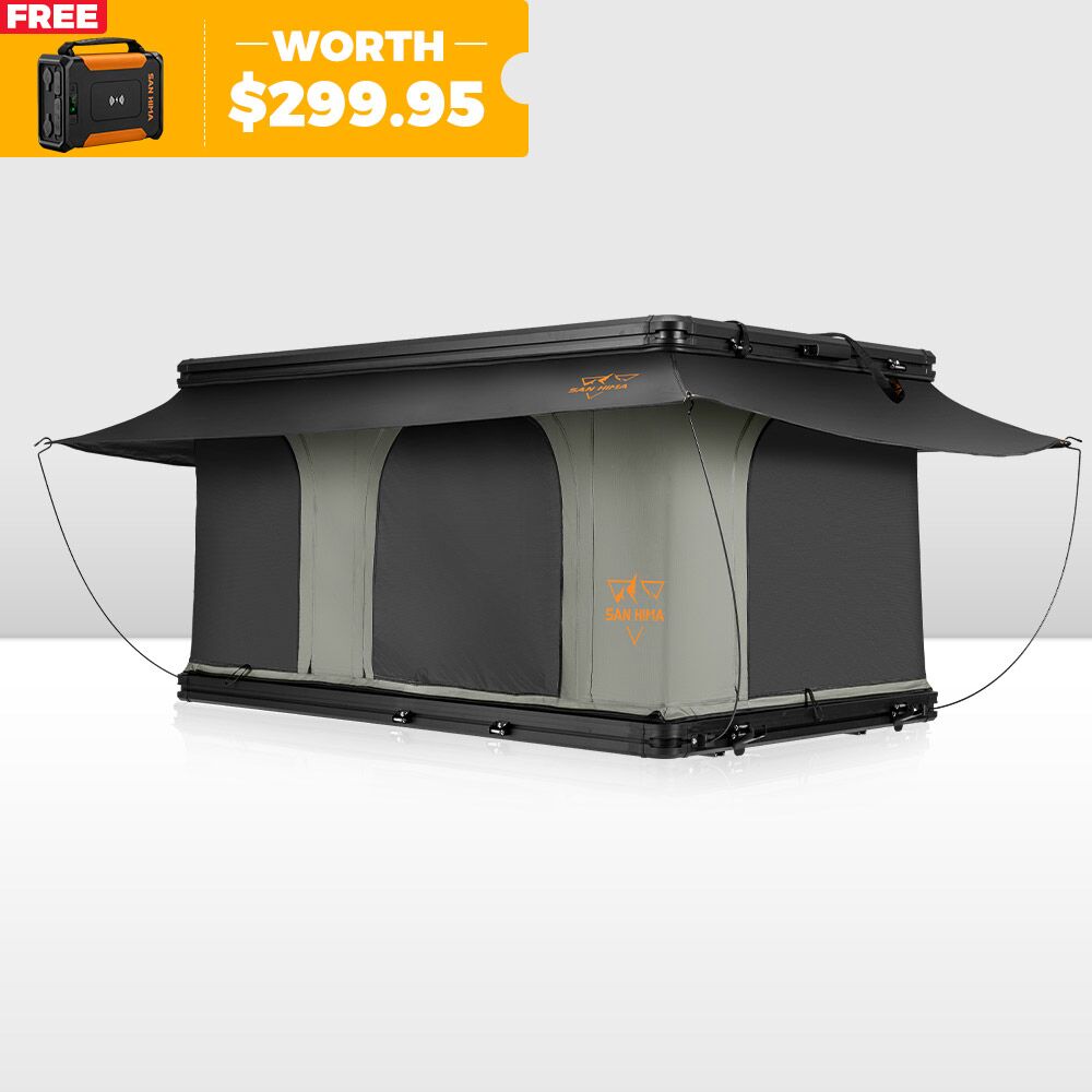 San Hima Gibb Rooftop Tent Hardshell With Ladder Outdoor Waterproof Camping 4X4
