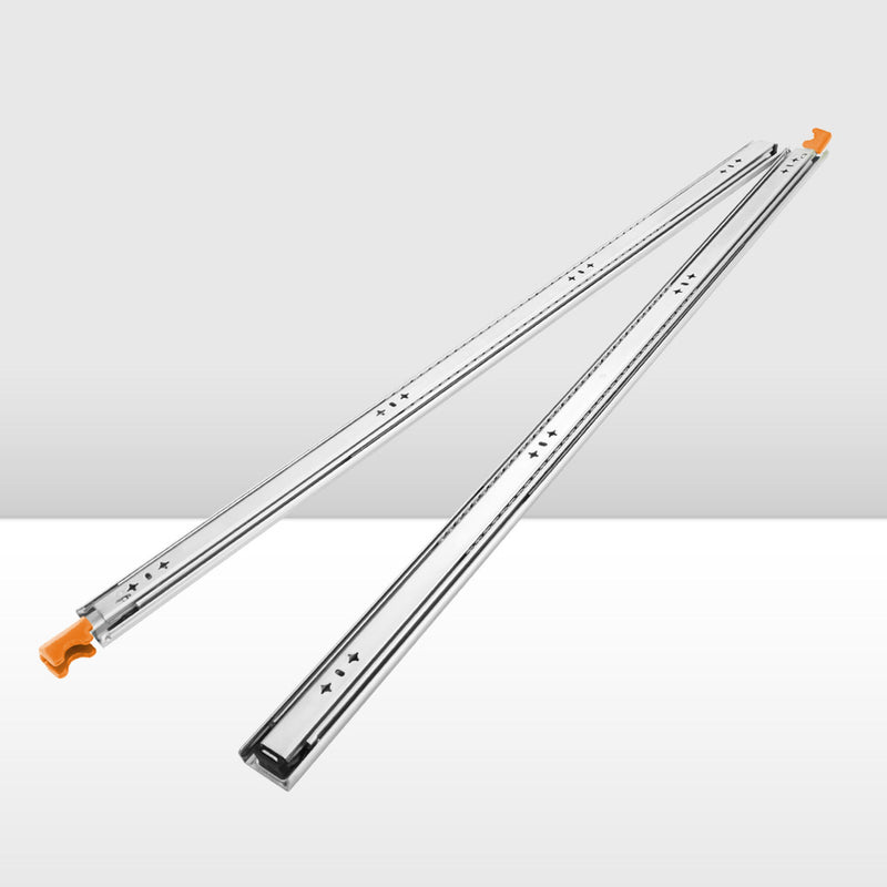 San Hima 2x 125kg Locking Drawer Slides / Runners 356mm to 1016mm