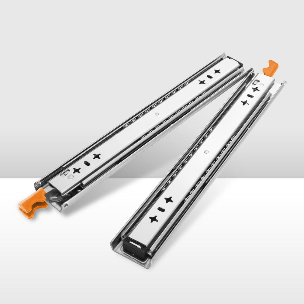 San Hima 2x 125kg Locking Drawer Slides / Runners 356mm to 1016mm