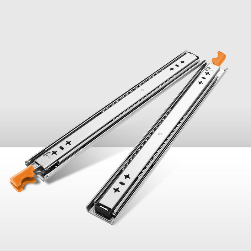 San Hima 2x 125kg Locking Drawer Slides / Runners 356mm to 1016mm
