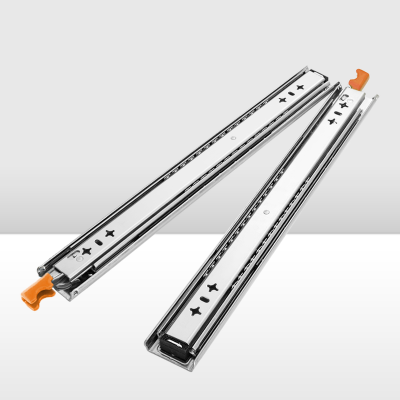 San Hima 2x 125kg Locking Drawer Slides / Runners 356mm to 1016mm