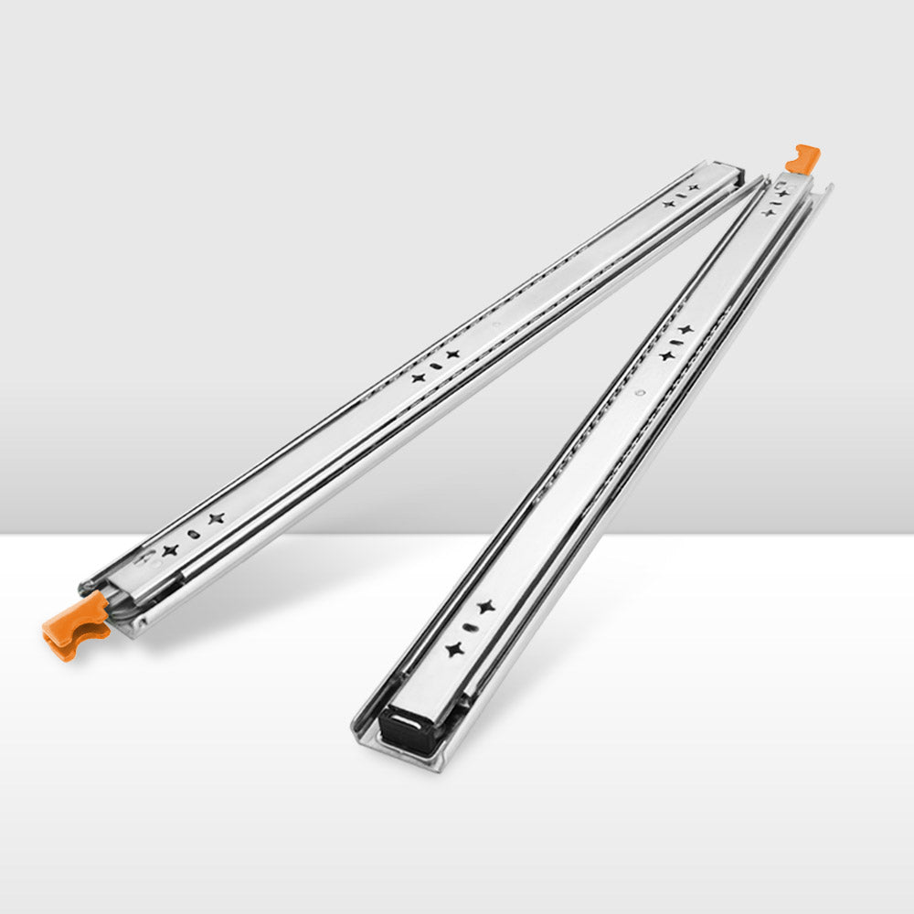 San Hima 2x 125kg Locking Drawer Slides / Runners 356mm to 1016mm
