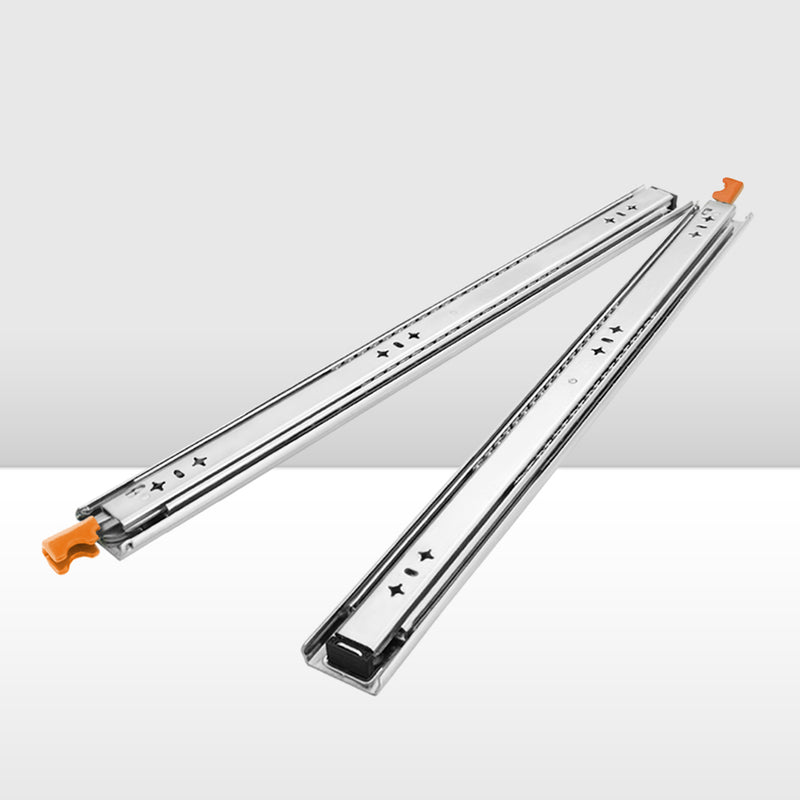 San Hima 2x 125kg Locking Drawer Slides / Runners 356mm to 1016mm