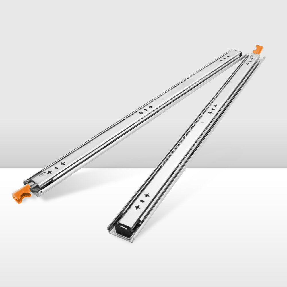 San Hima 2x 125kg Locking Drawer Slides / Runners 356mm to 1016mm