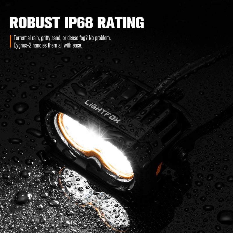 LIGHTFOX Cygnus-2 Pair 3inch Osram LED Pod Lights 1Lux@348m IP68 4,052LM
