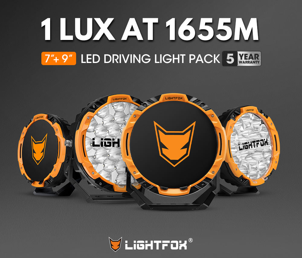 LIGHTFOX Starrix 7 inch+9 inch Osram LED Driving Lights