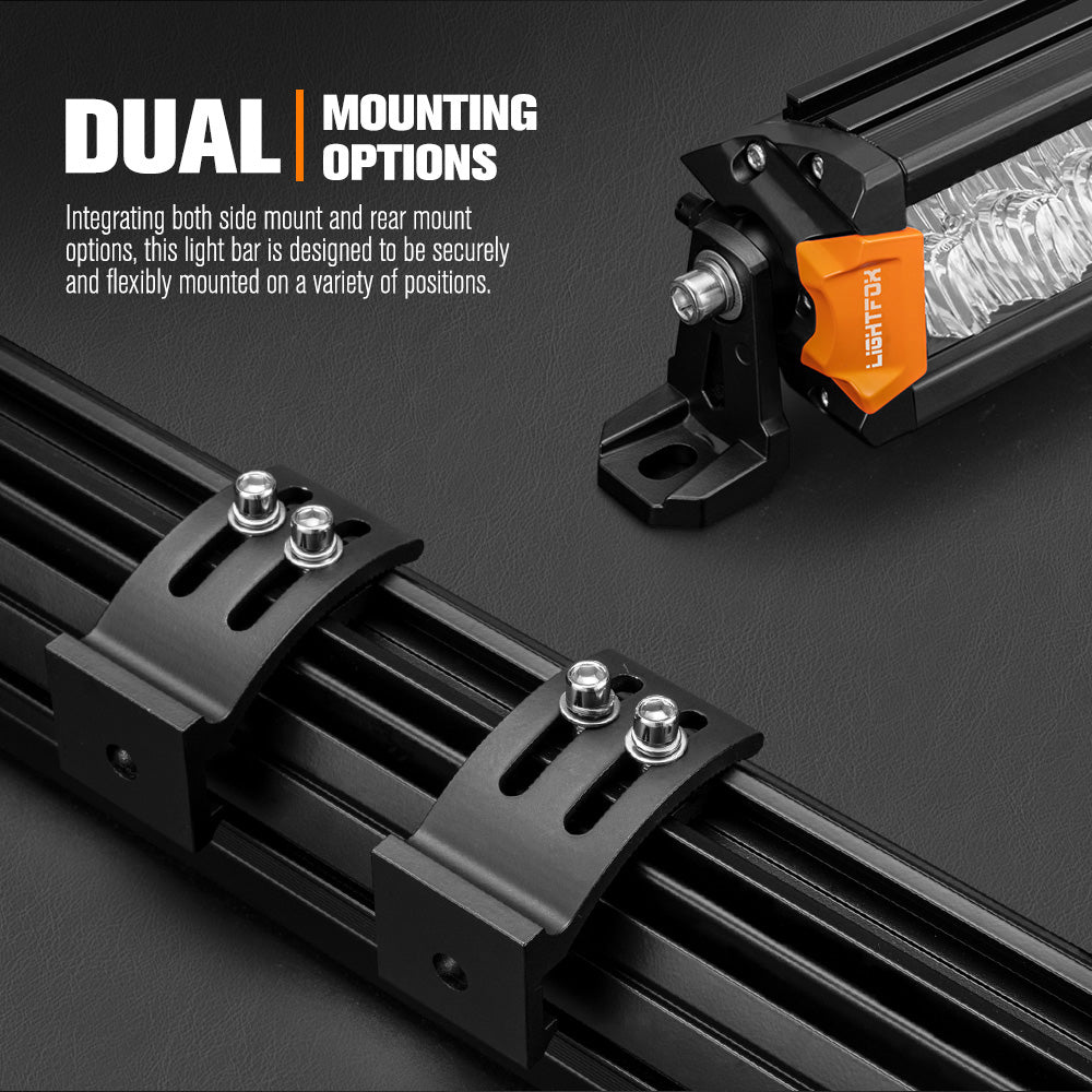 Lightfox 20" Osram LED Light Bar + Pair 3" LED Pod Lights Combo Kit Offroad 4WD