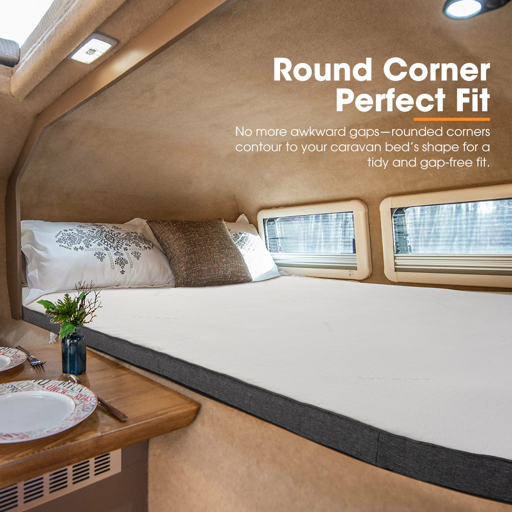 San Hima Caravan Mattress Topper Double Size Queen Size Mat RV Bed